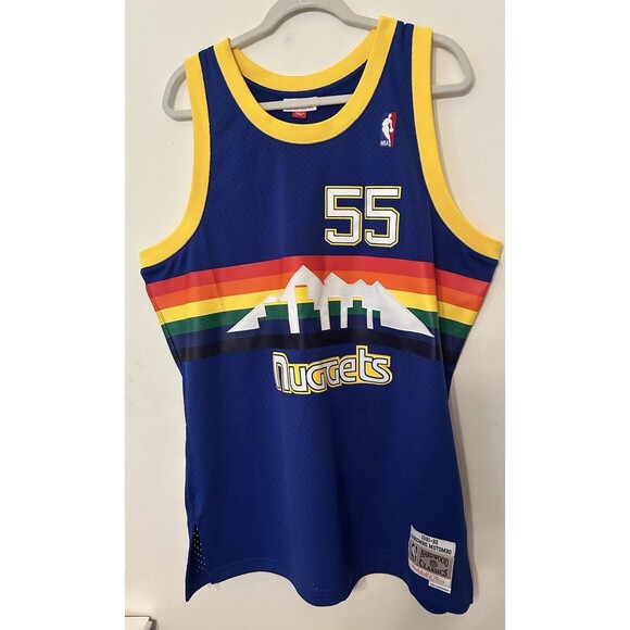 Dikembe Mutombo Mitchell & Ness Denver Nuggets AUTHENTIC jersey size XL - Picture 1 of 9